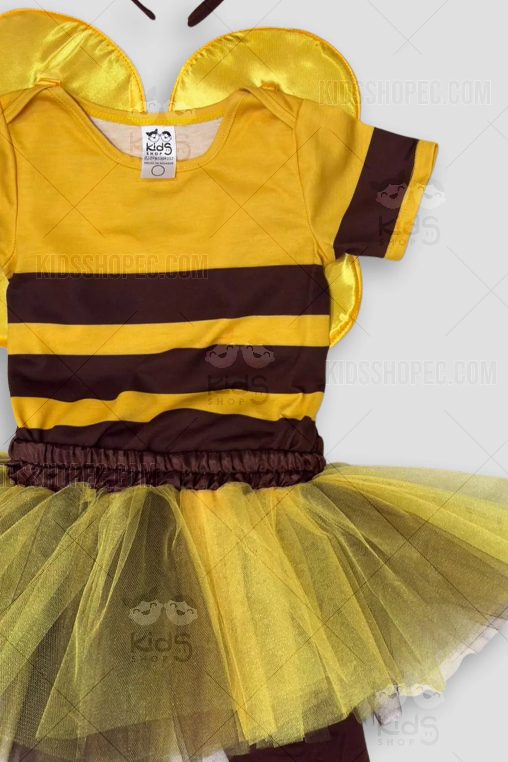Disfraz de Abejita para Niñas: Set Completo con Tutú, Alas y Diadema de Antenas - Imagen 2