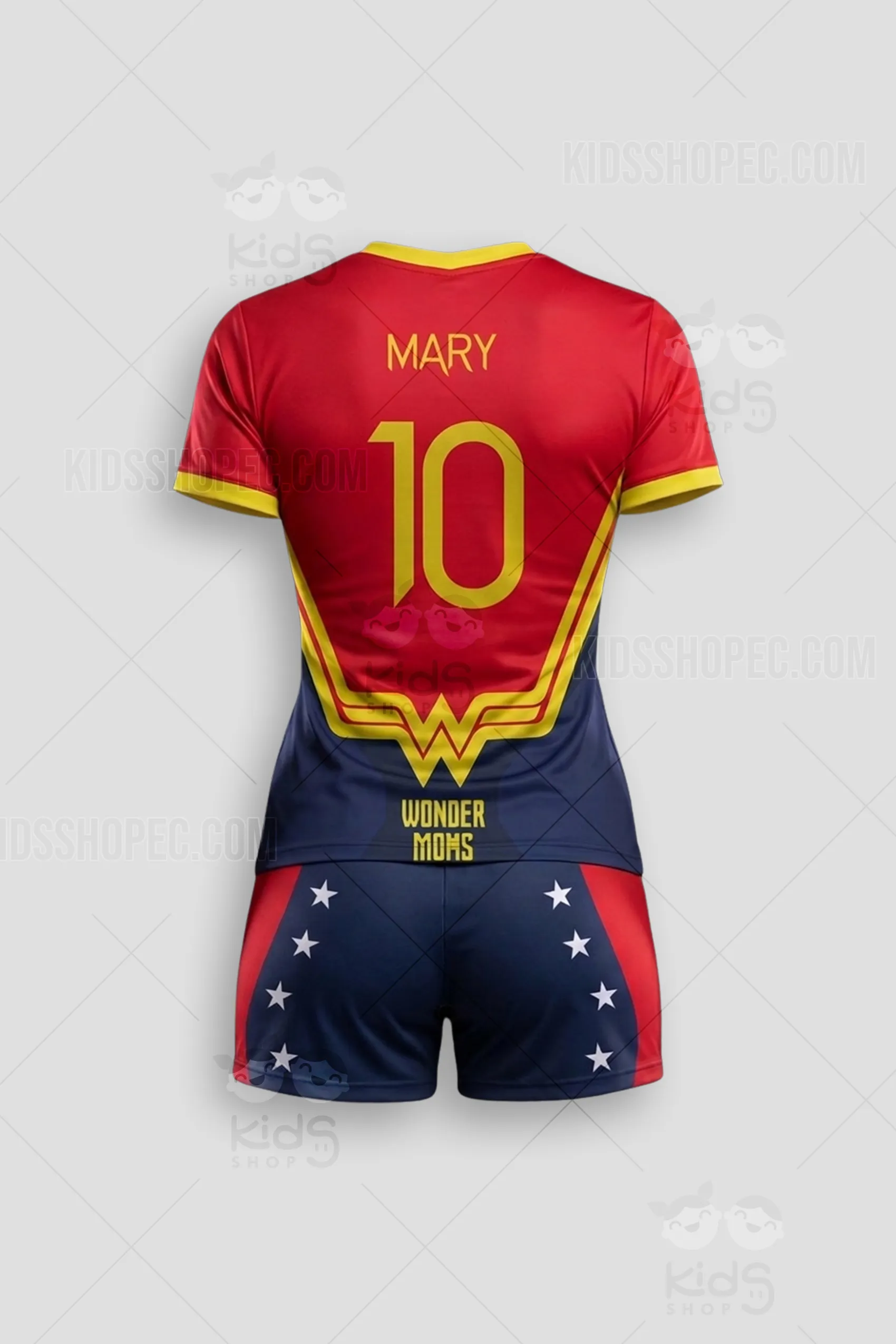 Conjunto de Fútbol Mujer Maravilla para Mujer: Uniforme Deportivo Wonder Moms Personalizado - Imagen 3