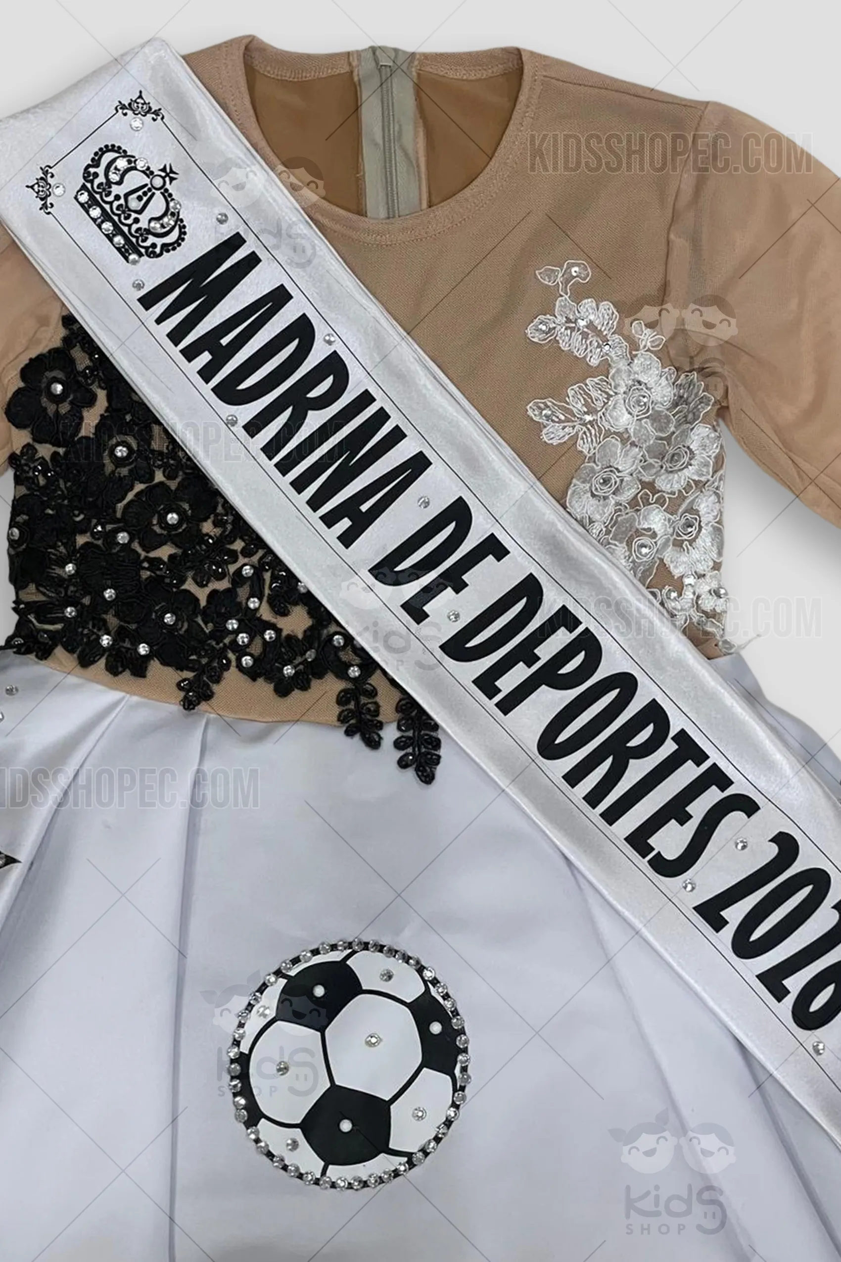 Traje de Madrina de Fútbol para Niña: Vestido Deportivo Premium con Accesorios Completos a Medida - Imagen 2