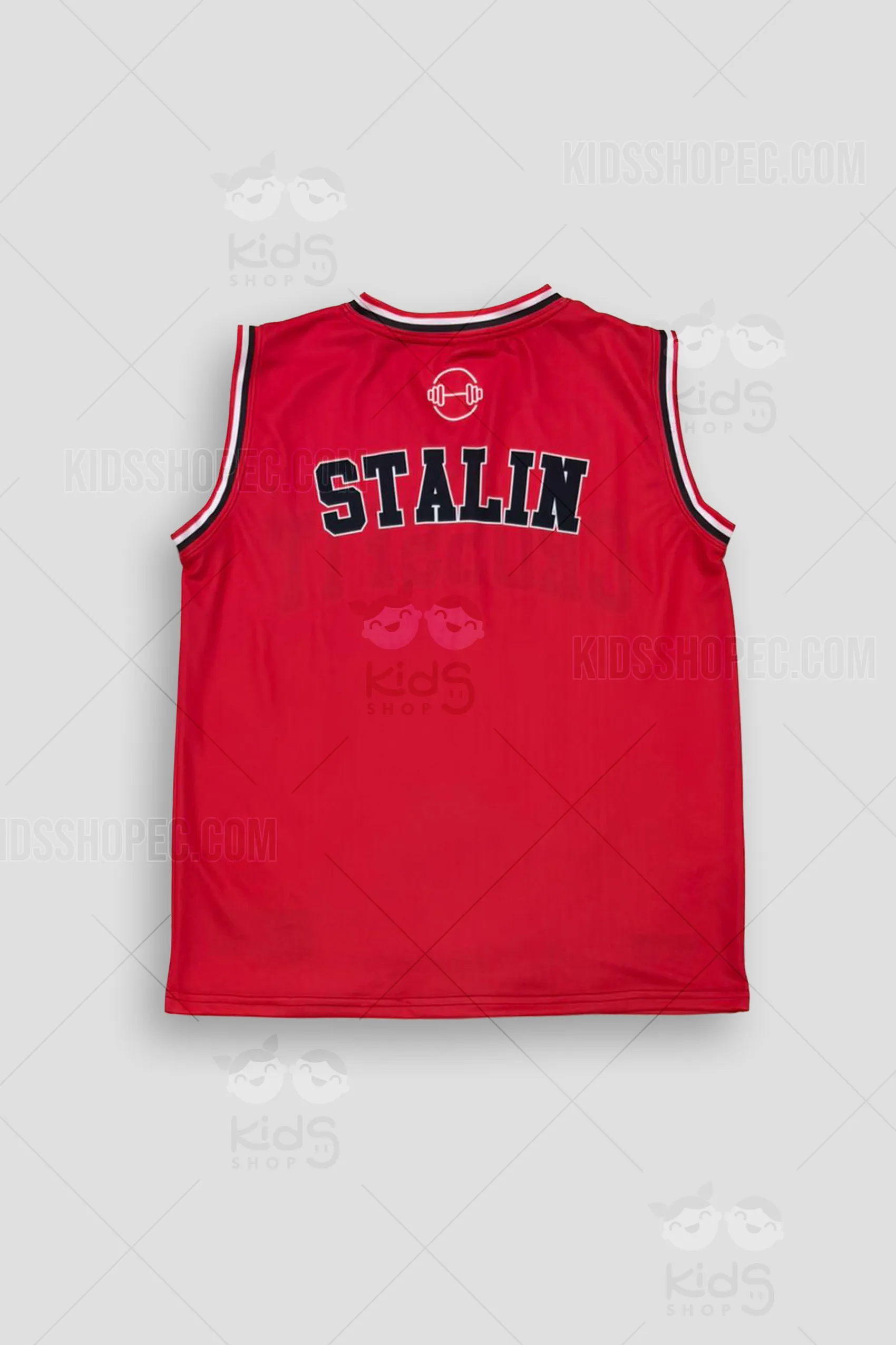 Bividí Deportivo Estilo Baloncesto / CrossFit - Camiseta sin Mangas Roja Personalizada - Imagen 3