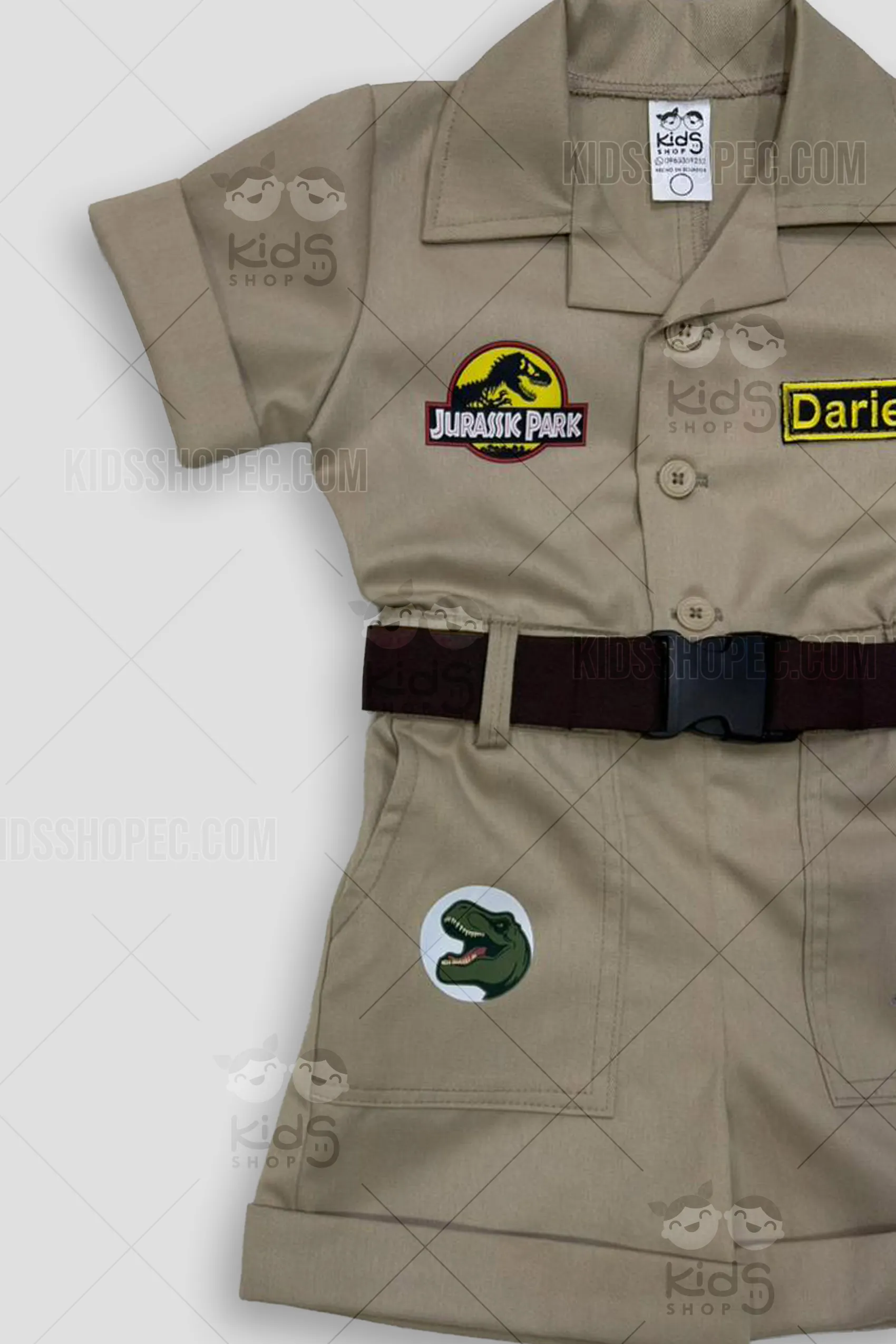 Conjunto de Explorador Safari Infantil - Traje Temático de Dinosaurios Personalizado con Sombrero - Imagen 2