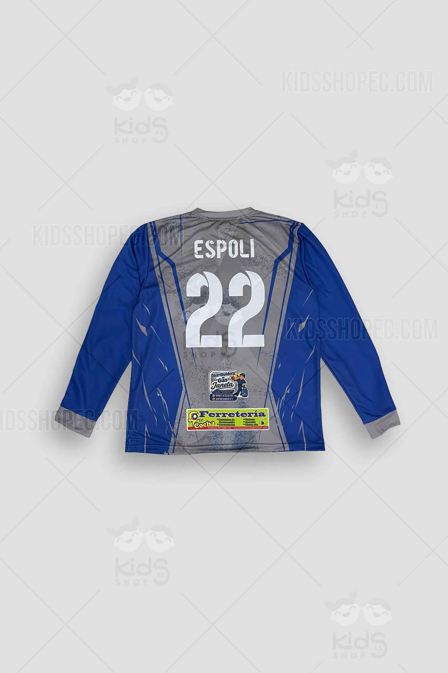 Uniforme de Fútbol Manga Larga "ESPOLI" - Kit Completo Personalizado con Bolso Deportivo - Imagen 4