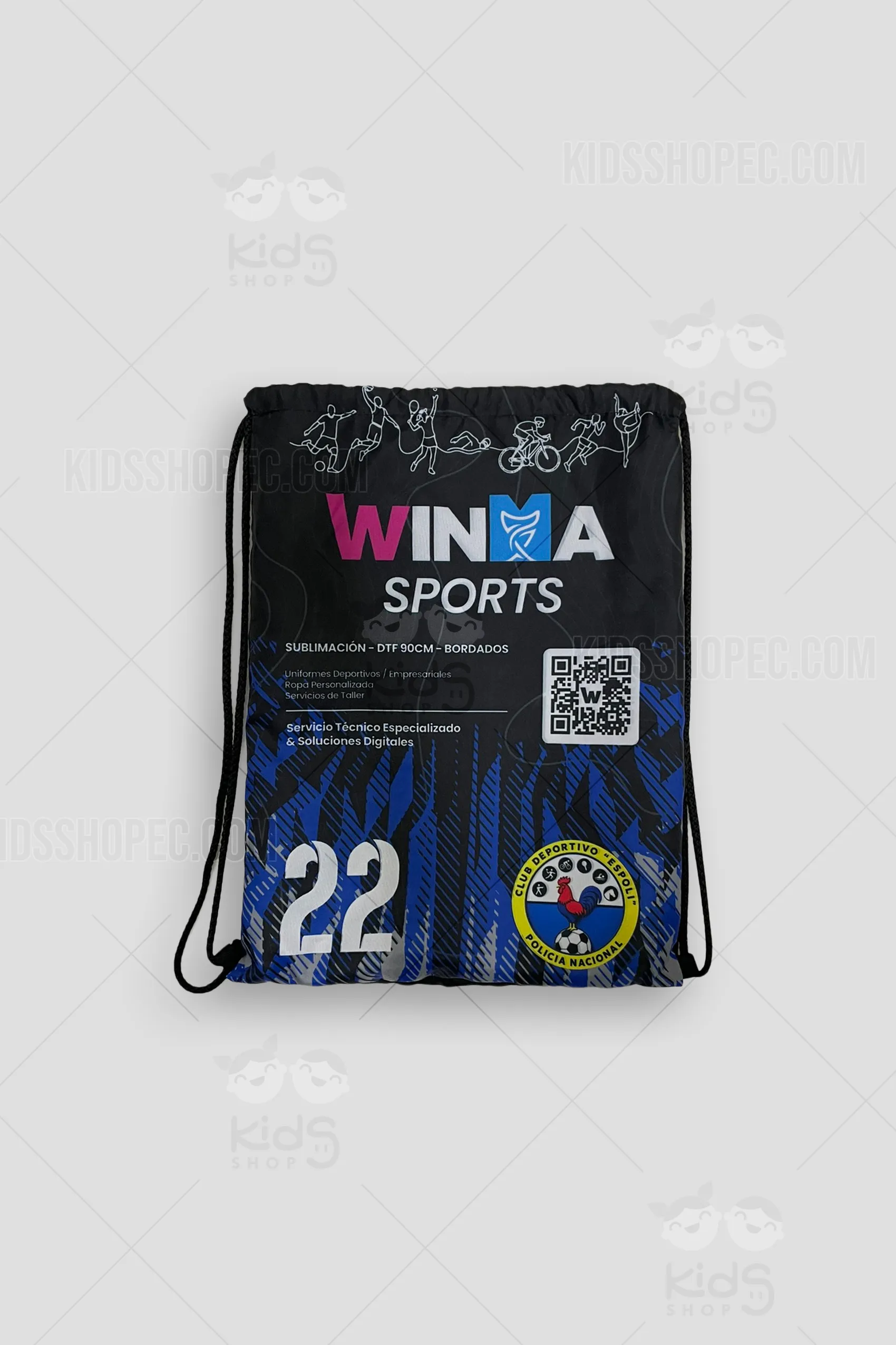 Uniforme de Fútbol Manga Larga "ESPOLI" - Kit Completo Personalizado con Bolso Deportivo - Imagen 7
