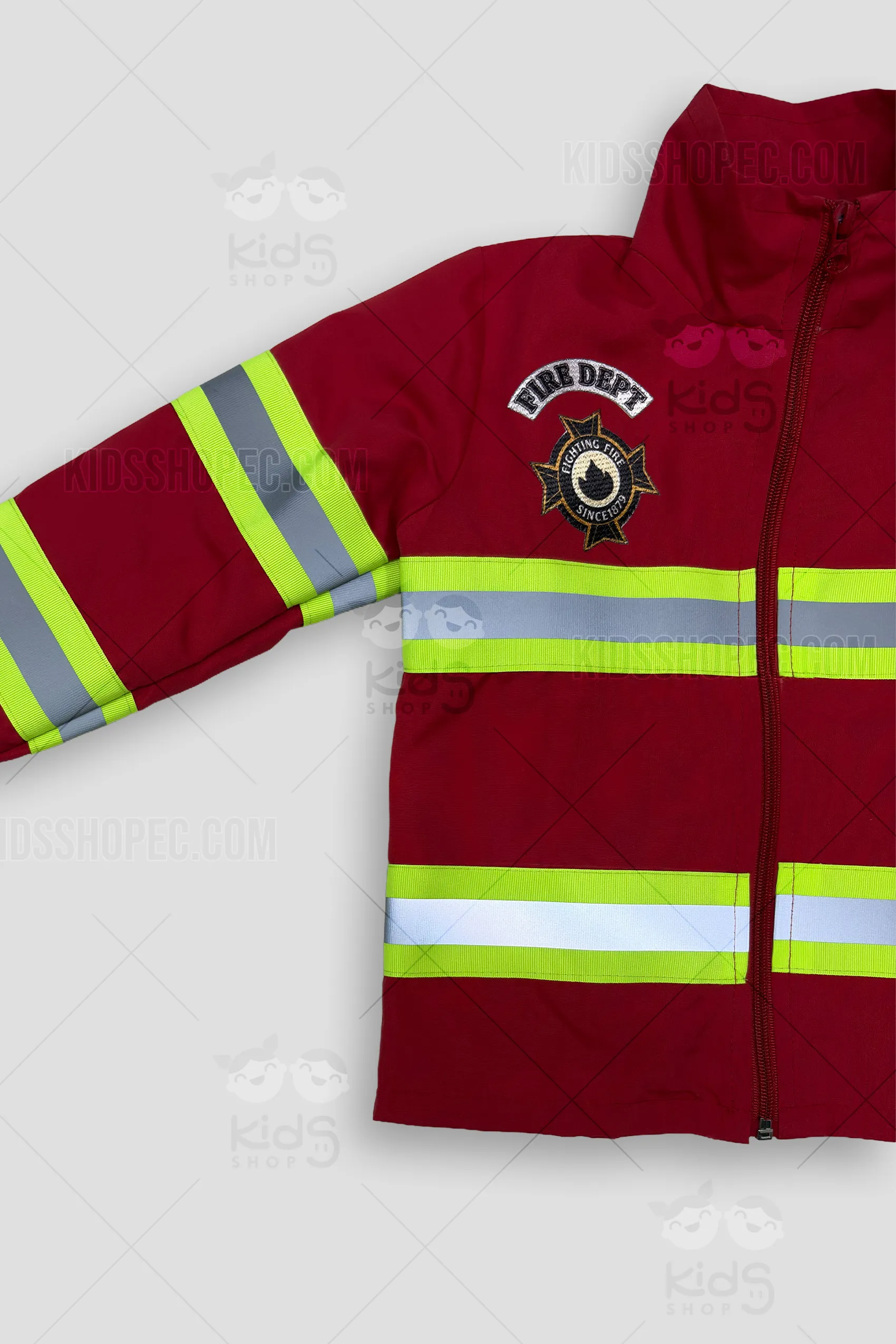 Conjunto Completo de Héroe Bombero para Niños - Incluye Casco con Visera, Chaqueta y Pantalones Reflectantes - Imagen 2