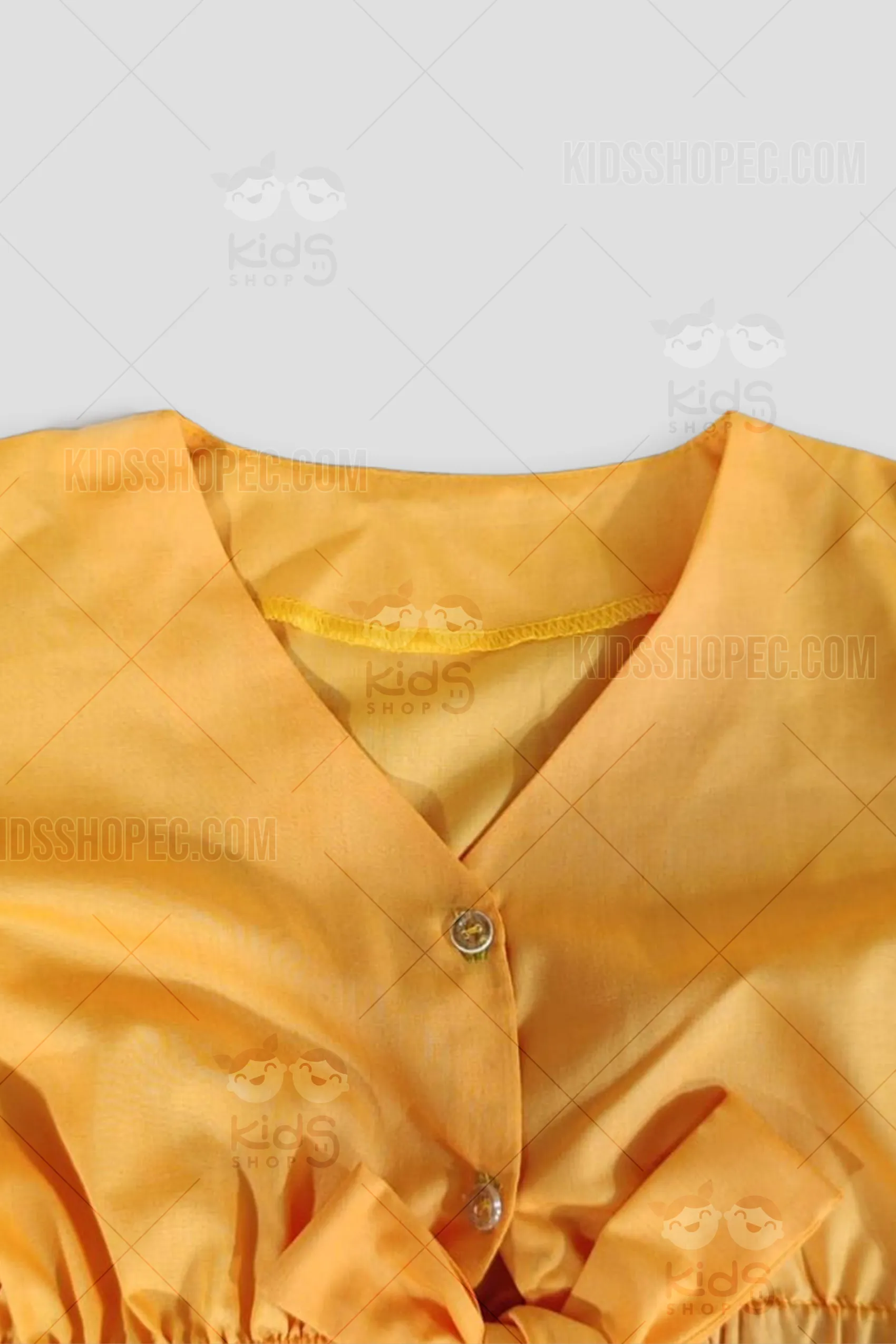 Traje Típico Folclórico para Niña - Conjunto de Danza Verde, Amarillo y Rojo con Short Interior - Imagen 2