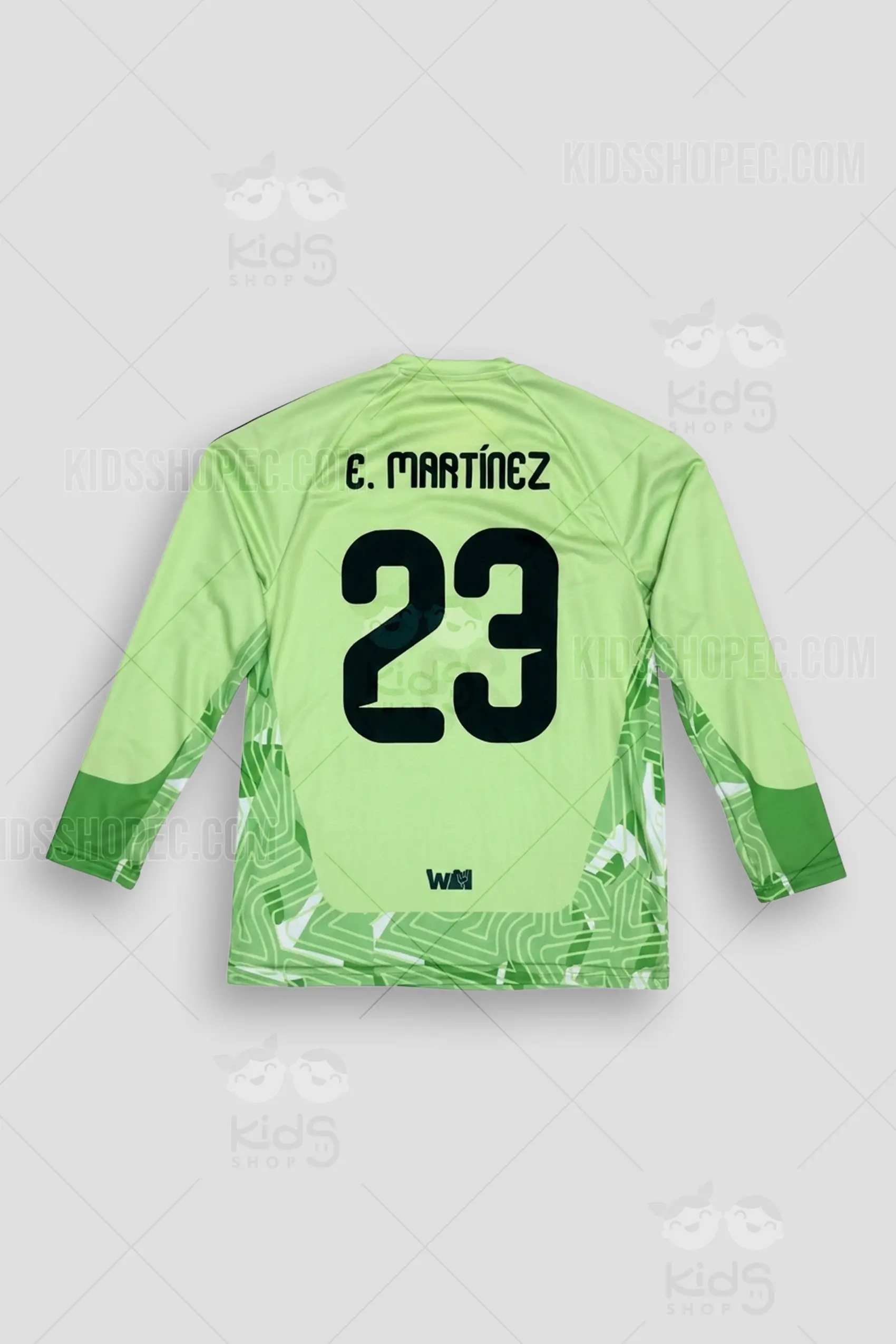 Buzo de Arquero Verde Campeón - Camiseta de Portero Manga Larga Dorsal 23 - Imagen 3
