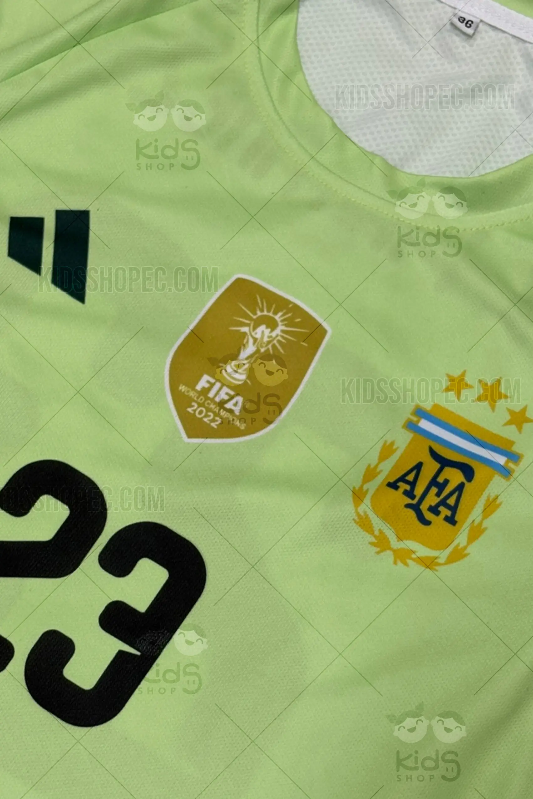 Buzo de Arquero Verde Campeón - Camiseta de Portero Manga Larga Dorsal 23 - Imagen 4