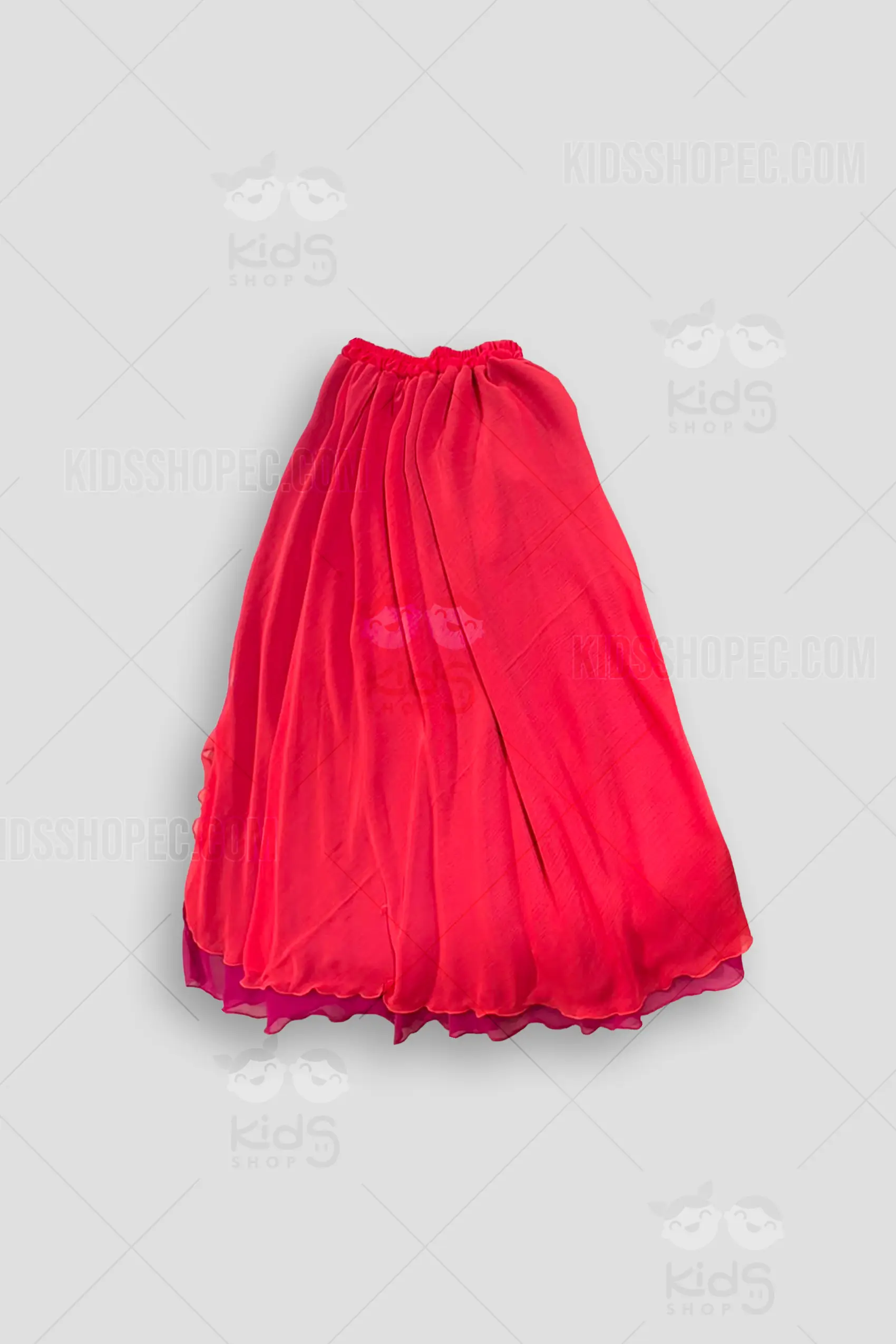 Conjunto de Bailarina Árabe (4 Piezas) - Traje de Danza Rojo con Falda, Top de Estrella y Accesorios - Imagen 4