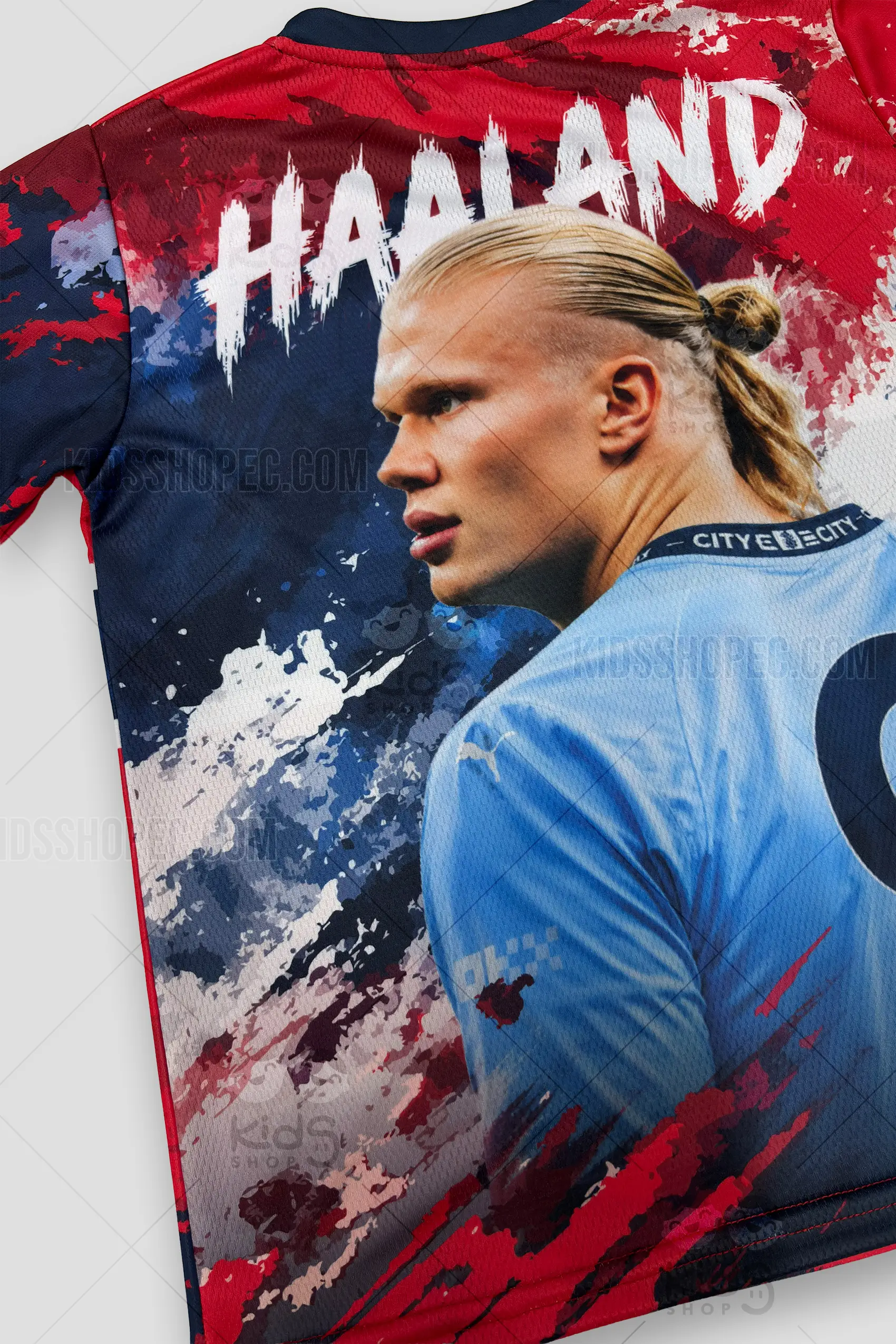 Camiseta de Fanático Erling Haaland - Jersey Selección Noruega y Arte Gráfico - Imagen 2