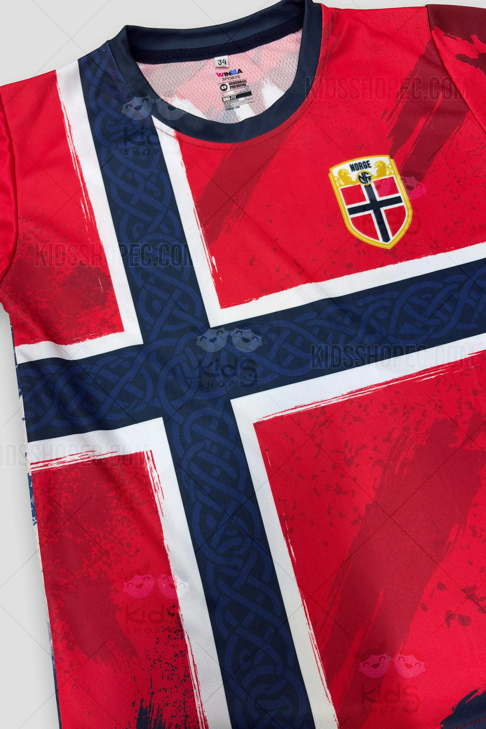Camiseta de Fanático Erling Haaland - Jersey Selección Noruega y Arte Gráfico - Imagen 4