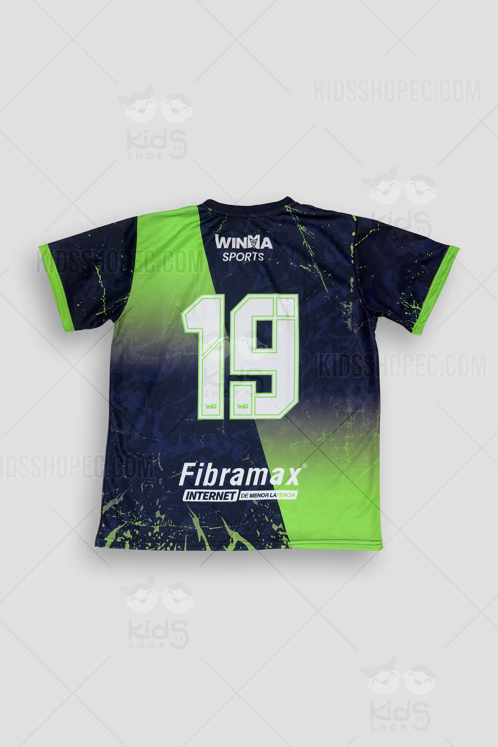 Conjunto de Fútbol Azul y Verde Neón - Uniforme Deportivo Completo con Bolsa - Imagen 6
