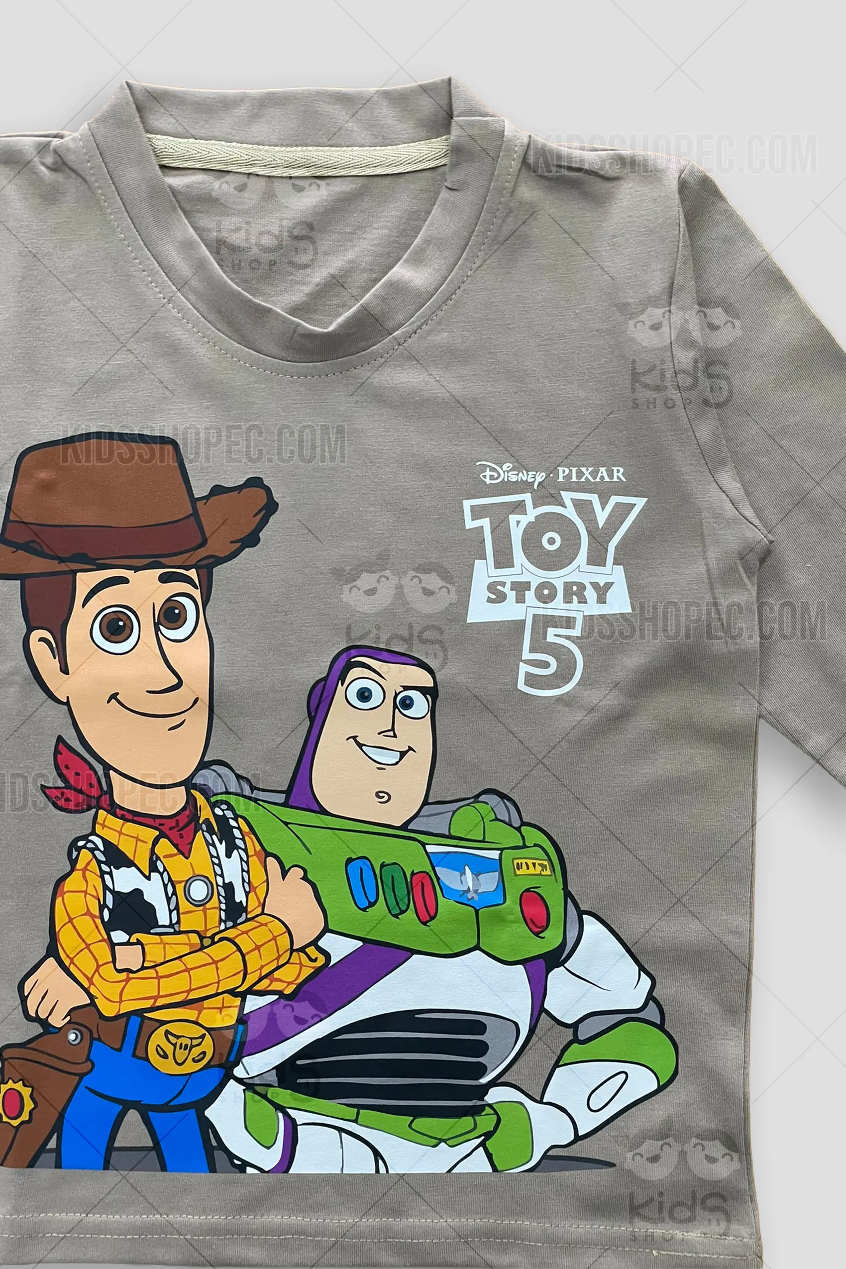 Buzo Infantil Toy Story - Prenda Gris Manga Larga Estampada - Imagen 2