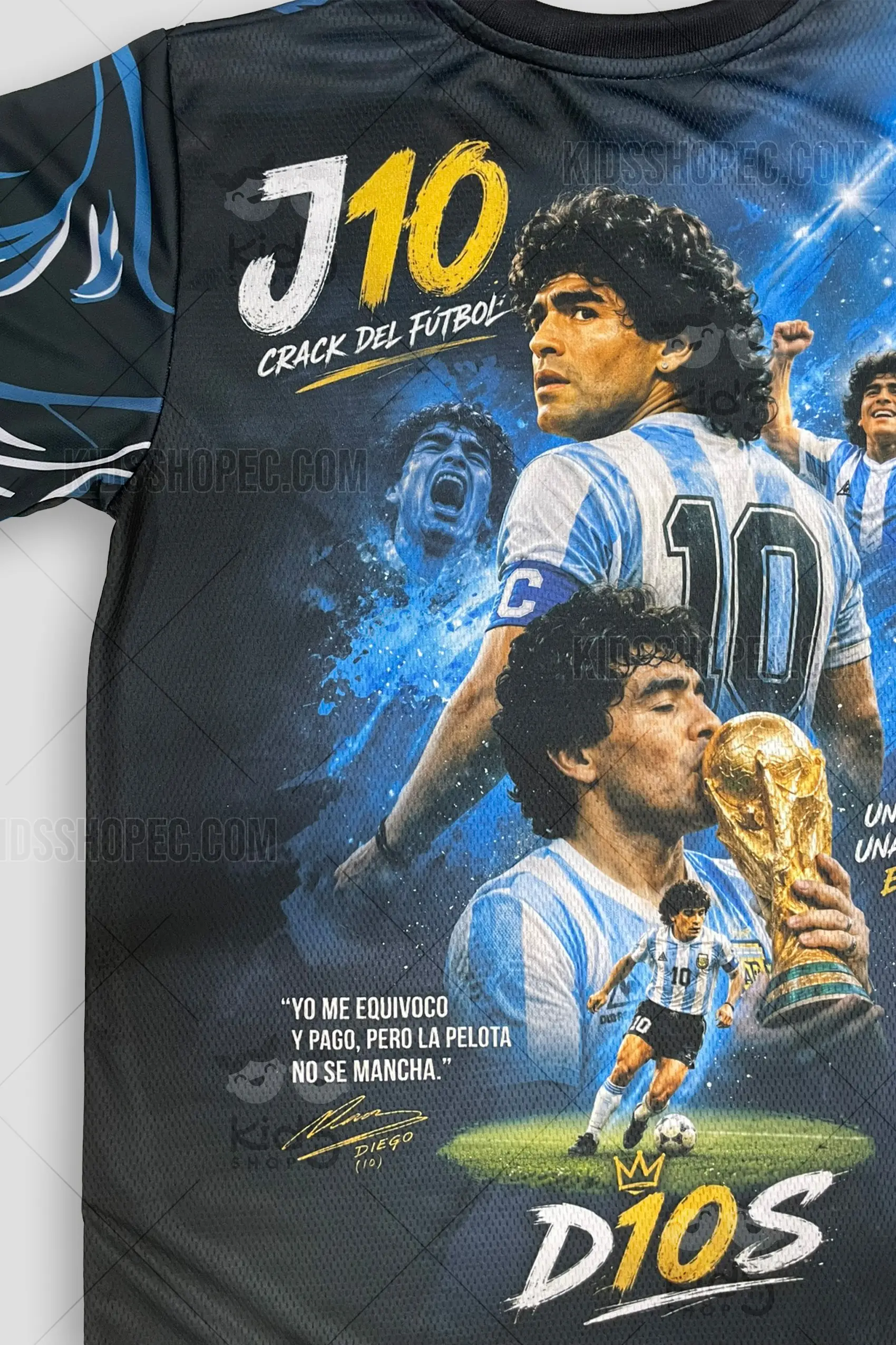 Camiseta Manga Corta Tributo a Maradona - Jersey Deportivo - Imagen 4