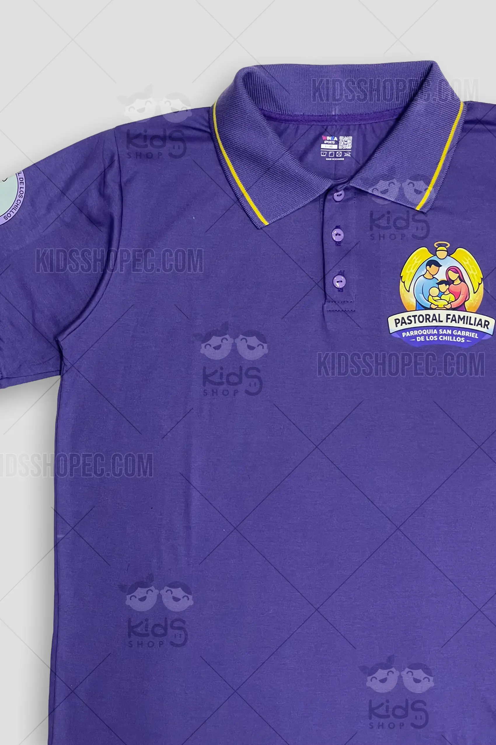Camiseta Polo Institucional Morada - Polo Estampado - Imagen 2