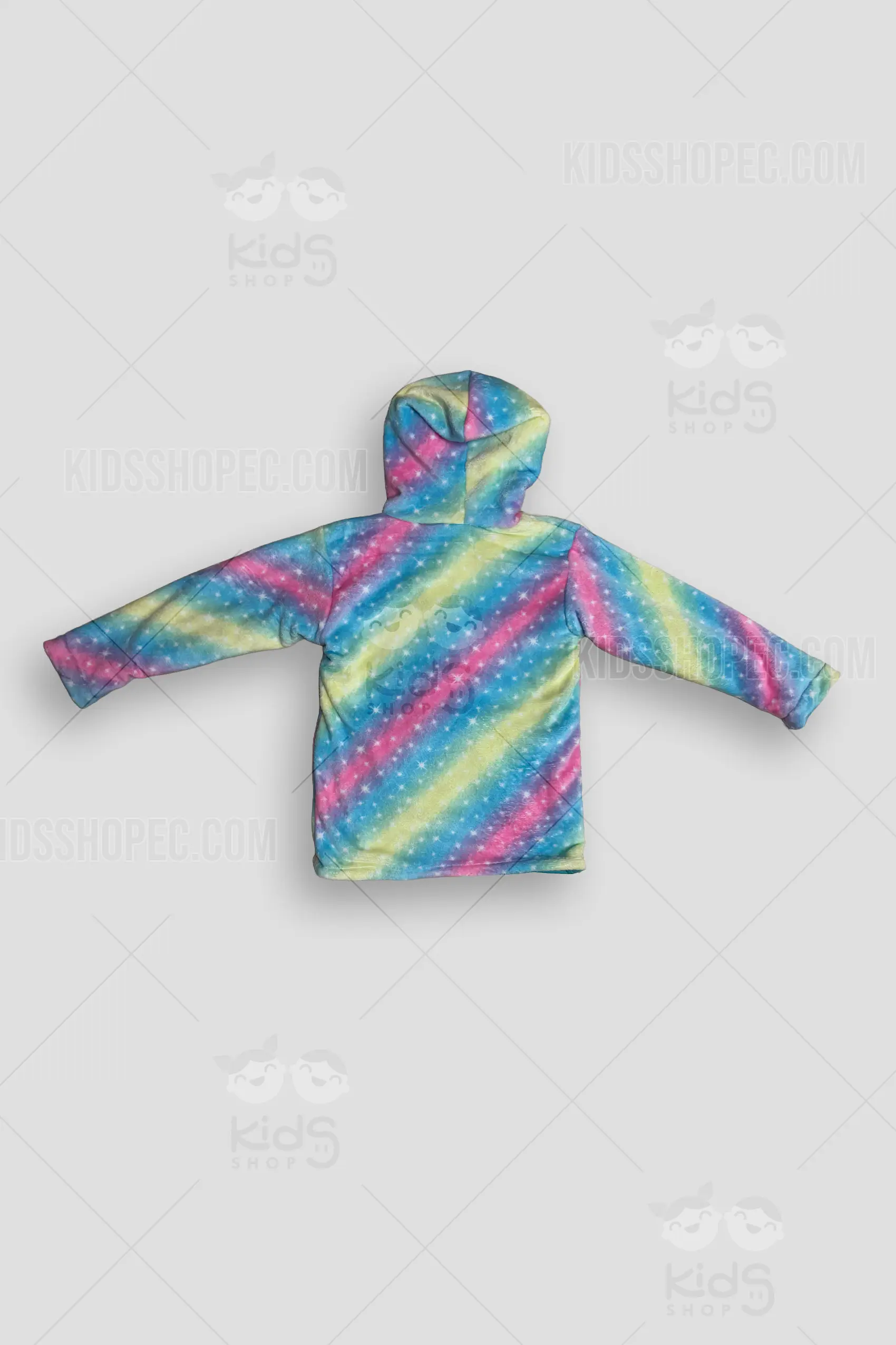 Chaqueta Infantil de Peluche Arcoíris - Abrigo con Apliques - Imagen 3